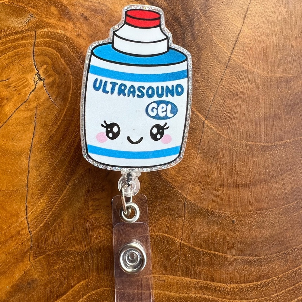 Ultrasound Gel Badge Reel Holder